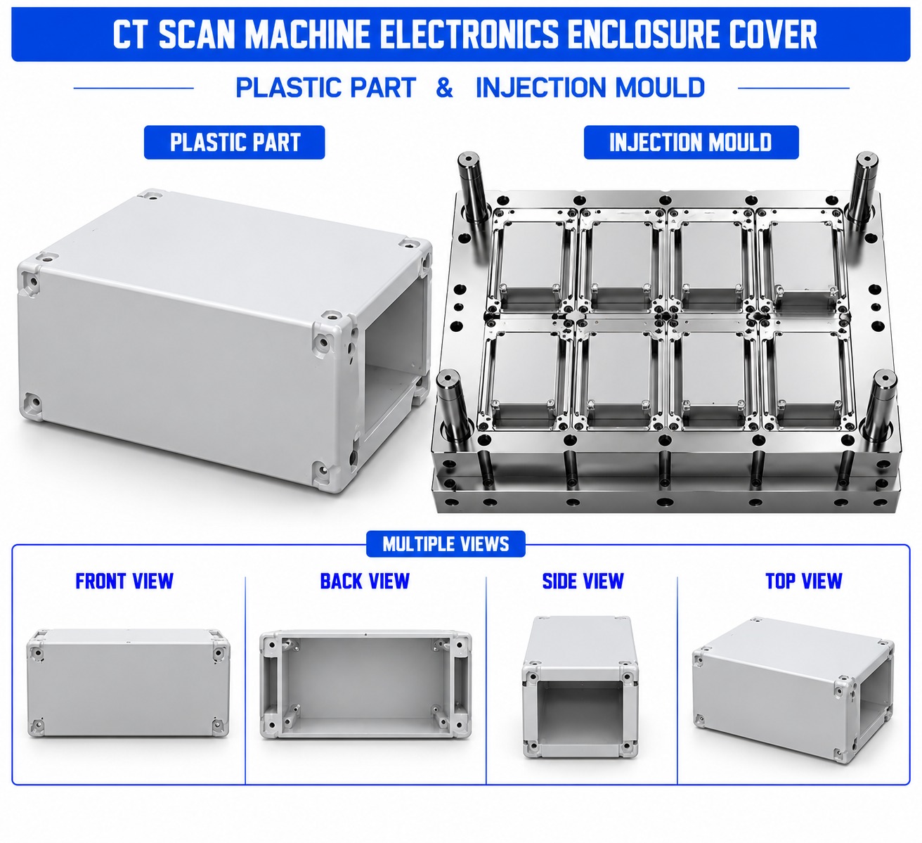 CT Scan Machine Plastic Electronics Enclosure Cover Mould and Moulding Service